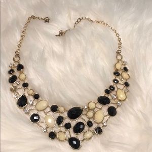 Black and cream necklace